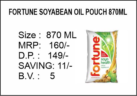 FORTUNE SOYABEAN OIL POUCH 870